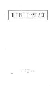 Tapa de The Philippine act