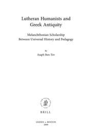 Tapa de Lutheran humanists and Greek antiquity