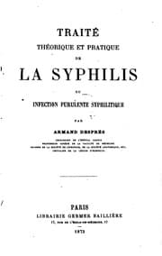 Tapa de Traité théorique et pratique de la syphilis ou infection purulente syphilitique