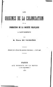 Tapa de Les origines de la colonisation et la formation de la société française à ..