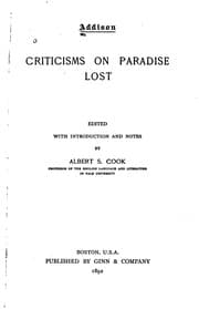 Tapa de Criticisms on Paradise Lost