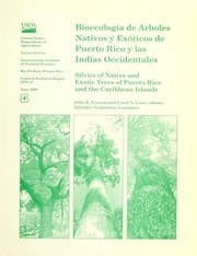 Tapa de Bioecología de arboles nativos y exóticos de Puerto Rico y las Indias Occidentales