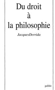 Tapa de Du droit à la philosophie