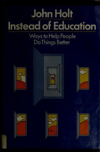 Tapa de Instead of education