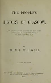Tapa de The people's history of Glasgow