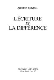 Tapa de L' Écriture et la différence