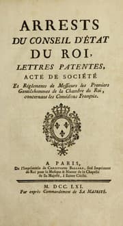 Tapa de Arrests du Conseil d'Etat du roi