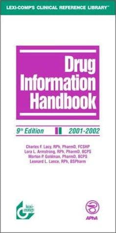 Tapa de Drug information handbook
