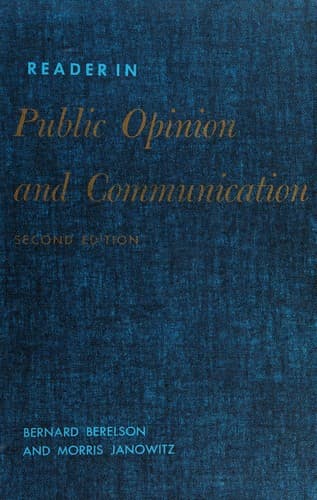 Tapa de Reader in public opinion and communication