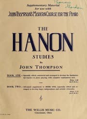 Tapa de The Hanon studies