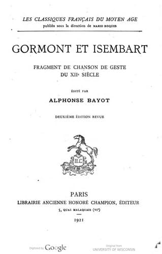 Tapa de Gormont et Isembart