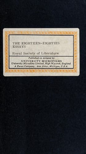 Tapa de The eighteen-eighties