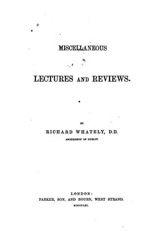 Tapa de Miscellaneous Lectures and Reviews