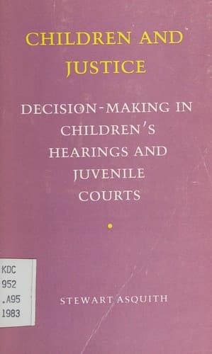 Tapa de Children and justice