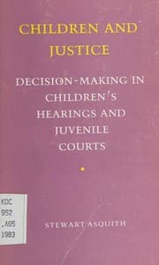 Tapa de Children and justice