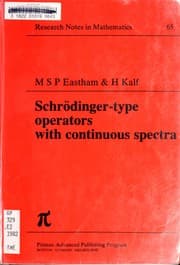 Tapa de Schrödinger-type operators with continuous spectra