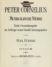 Tapa de Der Barbier von Bagdad, komische Oper in zwei Aufzügen