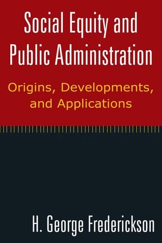 Tapa de Social equity and public administration