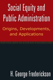 Tapa de Social equity and public administration