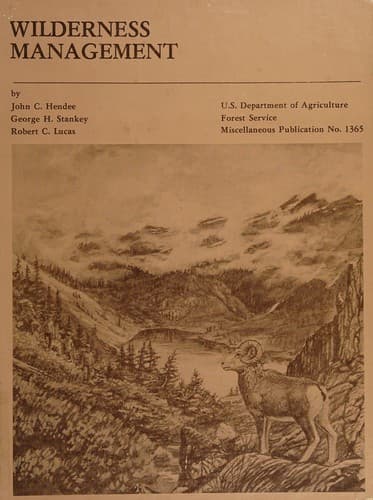 Tapa de Wilderness management