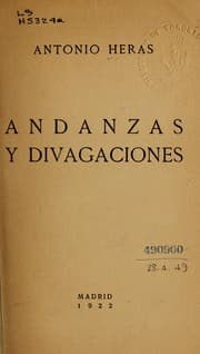 Tapa de Andanzas y divagaciones