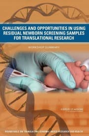 Tapa de Challenges and opportunities in using residual newborn screening samples for translational research