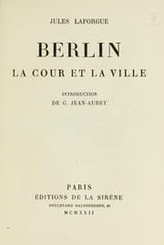 Tapa de Berlin, la cour et la ville