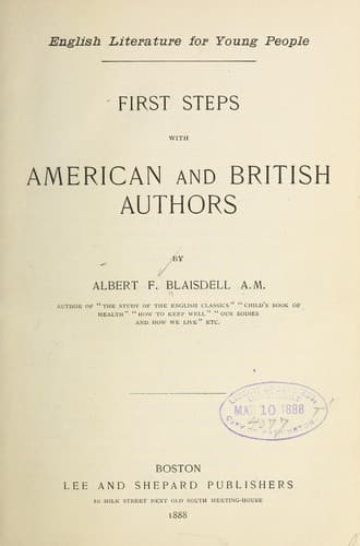 Tapa de ...First steps with American and British authors