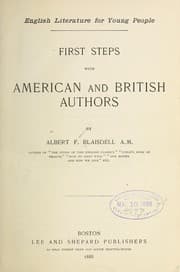 Tapa de ...First steps with American and British authors