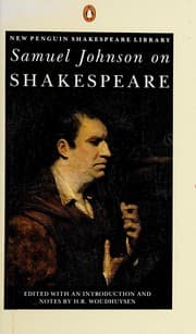 Tapa de Samuel Johnson on Shakespeare