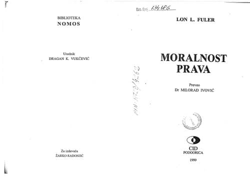 Tapa de Moralnost prava