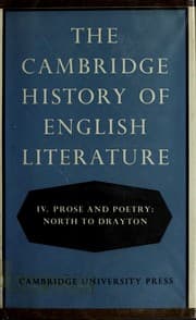 Tapa de Prose and poetry Sir Thomas North to Michael Drayton