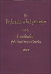 Tapa de The Declaration of Independence and the Constitution of the United States of America