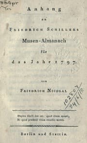 Tapa de Anhang zu Friedrich Schillers Musen-Almanach für das Jahr 1797