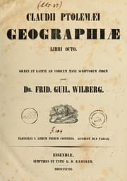 Tapa de Claudii Ptolemaei geographiae, libri octo