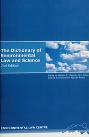 Tapa de The dictionary of environmental law and science