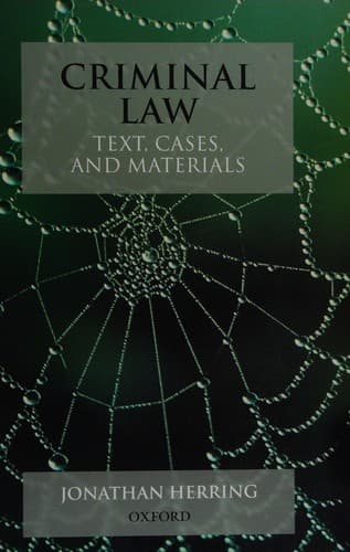 Tapa de Criminal law