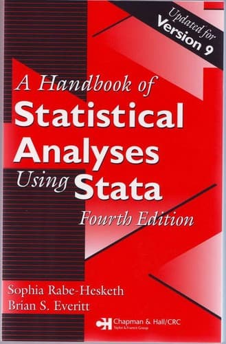 Tapa de A handbook of statistical analyses using Stata