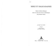 Tapa de Bible et hagiographie