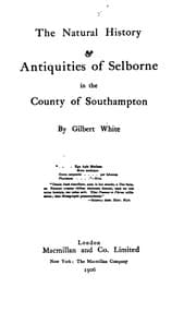Tapa de The Natural History & Antiquities of Selborne in the County of Southampton
