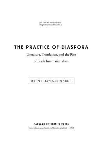 Tapa de The practice of diaspora