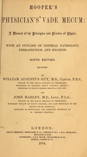Tapa de Hooper's physician's vade mecum