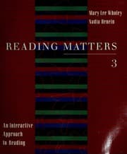 Tapa de Reading matters 3