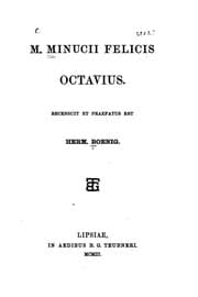 Tapa de M. Minucii Felicis Octavius