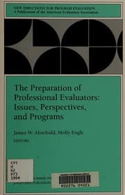 Tapa de The Preparation of Professional Evaluators
