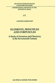 Tapa de Elements, principles and corpuscles