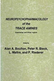 Tapa de Neuropsychopharmacology of the Trace Amines