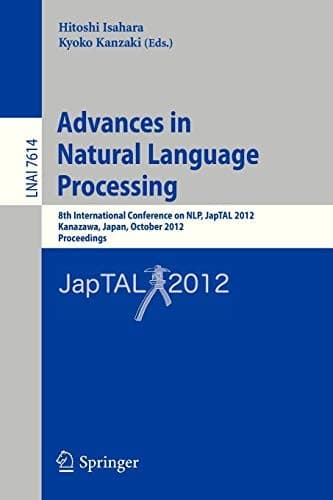 Tapa de Advances in Natural Language Processing