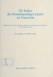 Tapa de Die Kulter der deutschsprachigen Länder im Unterricht