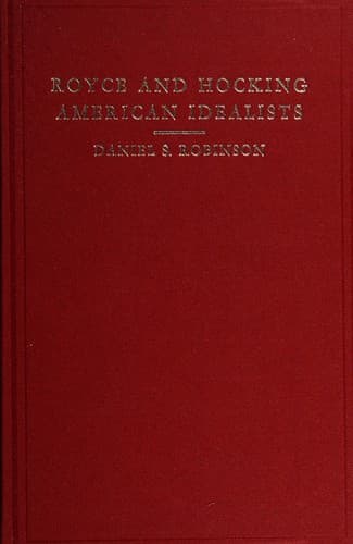 Tapa de Royce and Hocking: American idealists